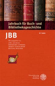 Cover von Jahrbuch für Buch- und Bibliotheksgeschichte 6/2021
