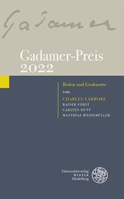 Cover von Gadamer-Preis 2022