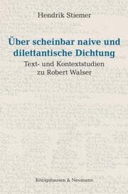 Cover von Über scheinbar naive und dilettantische Dichtung