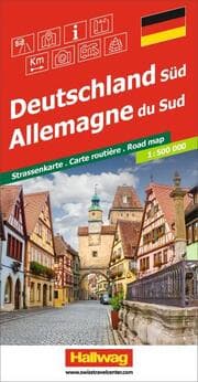 Cover von Hallwag Strassenkarte Deutschland Süd 1:500.000