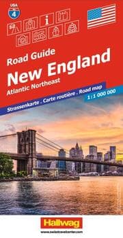 Cover von Hallwag Strassenkarte USA, New England 1:1 Mio.