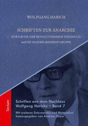 Cover von Schriften zur Anarchie