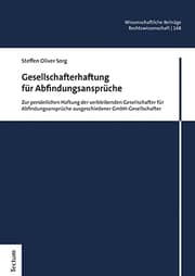 Cover von Gesellschafterhaftung für Abfindungsansprüche