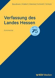 Cover von Verfassung des Landes Hessen
