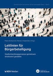 Cover von Leitlinien für vorhabenbezogene Bürgerbeteiligung
