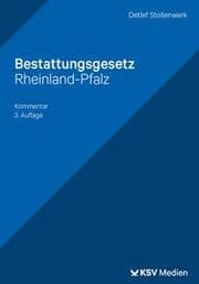 Cover von Bestattungsgesetz Rheinland-Pfalz