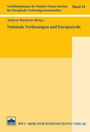Cover von Nationale Verfassungen und Europarecht