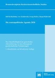 Cover von Die rentenpolitische Agenda 2030