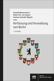Cover von Verfassung und Verwaltung von Berlin