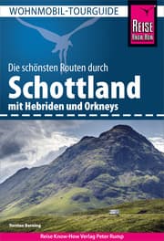 Cover von Reise Know-How Wohnmobil-Tourguide Schottland mit Hebriden und Orkneys
