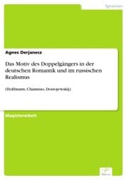 Cover von Das Motiv des Doppelgängers in der deutschen Romantik und im russischen Realismus