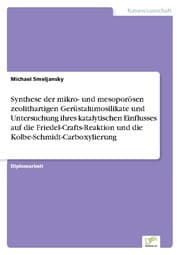 Cover von Synthese der mikro- und mesoporösen zeolithartigen Gerüstalumosilikate und Untersuchung ihres katalytischen Einflusses auf die Friedel-Crafts-Reaktion und die Kolbe-Schmidt-Carboxylierung