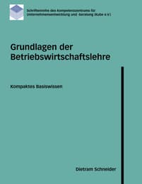 Cover von Grundlagen der Betriebswirtschaftslehre