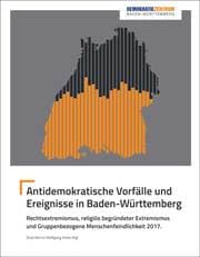 Cover von Antidemokratische Vorfälle und Ereignisse in Baden-Württemberg