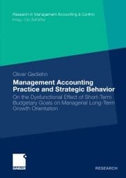 Cover von Management Accounting Practice and Strategic Behavior