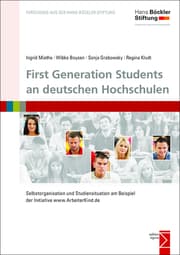 Cover von First Generation Students an deutschen Hochschulen