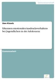 Cover von Erkennen emotionalen Ausdrucksverhaltens bei Jugendlichen in der Adoleszenz