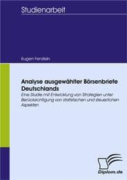 Cover von Analyse ausgewählter Börsenbriefe Deutschlands