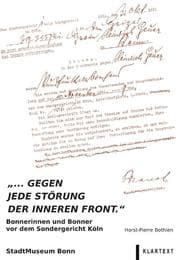 Cover von '... gegen jede Störung der inneren Front.'