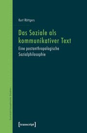 Cover von Das Soziale als kommunikativer Text