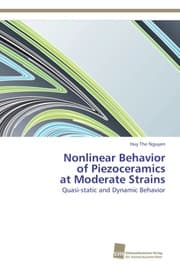 Cover von Nonlinear Behavior of Piezoceramics at Moderate Strains