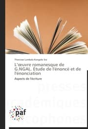 Cover von L'oeuvre romanesque de G.NGAL.Étude de l'énoncé et de l'énonciation