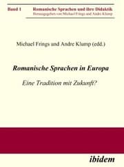 Cover von Romanische Sprachen in Europa