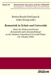 Cover von Romanistik in Schule und Universität