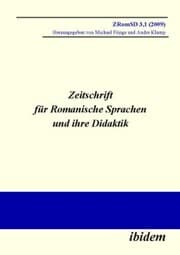 Cover von Zeitschrift für Romanische Sprachen und ihre Didaktik