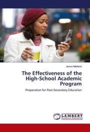 Cover von The Effectiveness of the High-School Academic Program