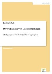 Cover von Diversifikation von Unternehmungen