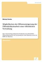 Cover von Möglichkeiten der Effizienzsteigerung der Öffentlichkeitsarbeit einer öffentlichen Verwaltung