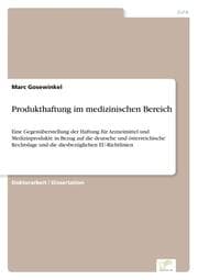 Cover von Produkthaftung im medizinischen Bereich