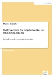 Cover von Stellenanzeigen für Jungakademiker im Multimedia-Zeitalter