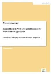 Cover von Identifikation von Erfolgsfaktoren des Wissensmanagements
