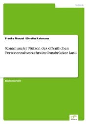 Cover von Kommunaler Nutzen des öffentlichen Personennahverkehrs im Osnabrücker Land