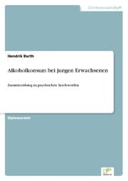 Cover von Alkoholkonsum bei jungen Erwachsenen