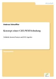 Cover von Konzept einer CBT-/WBT-Schulung