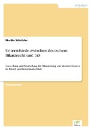 Cover von Unterschiede zwischen deutschem Bilanzrecht und IAS
