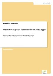 Cover von Outsourcing von Personaldienstleistungen