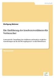 Cover von Die Einführung des Insolvenzverfahrens für Verbraucher