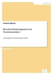 Cover von Beschwerdemanagement im Tourismussektor
