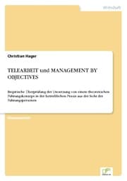 Cover von TELEARBEIT und MANAGEMENT BY OBJECTIVES
