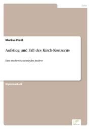 Cover von Aufstieg und Fall des Kirch-Konzerns