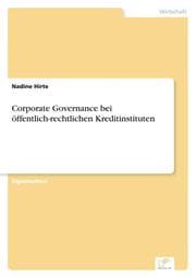 Cover von Corporate Governance bei öffentlich-rechtlichen Kreditinstituten
