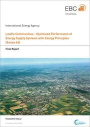 Cover von LowEx Communities - Optimised Performance of Energy Supply Systems with Exergy Principles.
