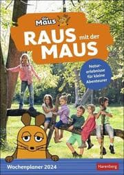 Cover von Raus mit der Maus Wochenplaner 2024