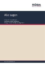 Cover von Alle sagen