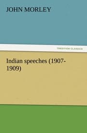 Cover von Indian speeches (1907-1909)