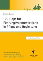 Cover von 100 Tipps für Führungsverantwortliche in Pflege und Begleitung